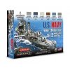 Lifecolor CS25 Acrylic paint set US navy Set 2 6x22ml